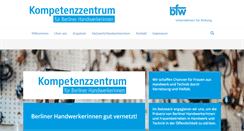 Desktop Screenshot of frauenimhandwerk.de
