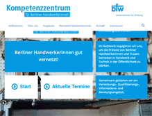 Tablet Screenshot of frauenimhandwerk.de